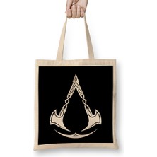 Assassins Creed Valhalla The Axe Of Assassins White Bez Çanta Uzun Saplı
