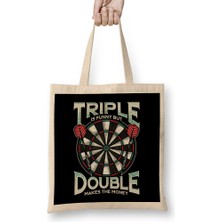 Triple Is Funny But Double Makes The Money Darts Bez Çanta Uzun Saplı