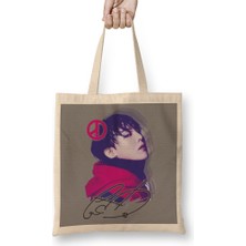 Bigbang Gdragon White Bez Çanta Uzun Saplı