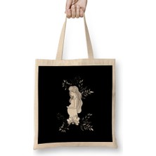 Humuts Mother Day Gıft Women Bez Çanta Uzun Saplı