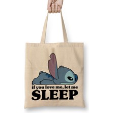 Humuts Stitch Sleepy Bez Çanta Uzun Saplı