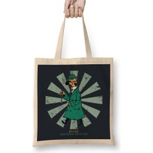 Humuts Professor Calculus Retro Japanese Tintin Bez Çanta Uzun Saplı