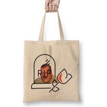 Humuts El Risitas Rıp Bez Çanta Uzun Saplı