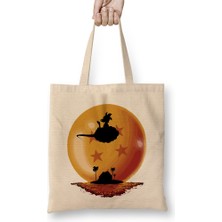 Dragon Ball Z Tattoo Bez Çanta Uzun Saplı