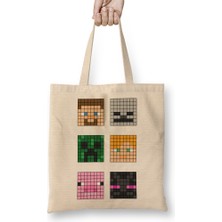 Humuts Minecraft Famous Characters 01 Bez Çanta Uzun Saplı