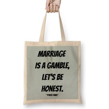 Humuts Yoko Ono Quote Lovers Gift Vintage Retro Rainbow Bez Çanta Uzun Saplı
