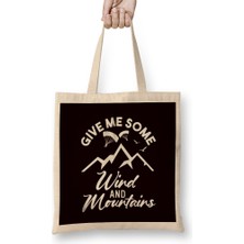 Wind Mountains Paragliding Skydiving Parachuting Flying Bez Çanta Uzun Saplı