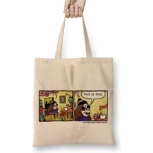 Humuts This Is Fine 05 Bez Çanta Uzun Saplı