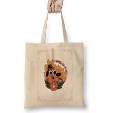 Humuts This Is Fine Meme Dog Bez Çanta Uzun Saplı