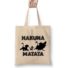 Hakuna Matata Bez Çanta Uzun Saplı