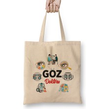Göz Doktoru Bez Çanta Uzun Saplı