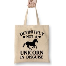 Not A Unicorn In Disguise Bez Çanta Uzun Saplı