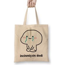 Humuts Ne Dedi Incinmişsin Dedi Komik 02 Bez Çanta Uzun Saplı