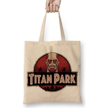 Humuts Attack On Titan Titan Park Bez Çanta Uzun Saplı
