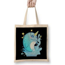 Humuts Adorable Narwhal The Unicorn Of The Sea Bez Çanta Uzun Saplı