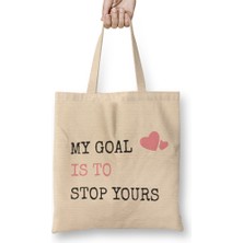 Humuts My Goal Is To Stop Yours Goalie Defender Bez Çanta Uzun Saplı