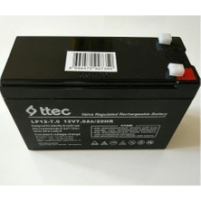 Ttec Black/siyah 12V 7 Ah Akü Kurı Bakımsız Akü 2022 Üretimi
