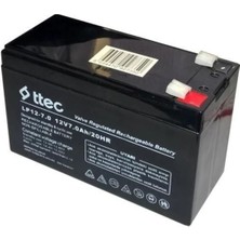 Ttec 12V 7 Ah Bakımsız Kuru Akü - 12 Voltta 7 Amper Akü
