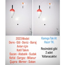 2023 Model Dere - Göl - Deniz - Avları Için Şamandıralı Hazır Takım 2 Adet