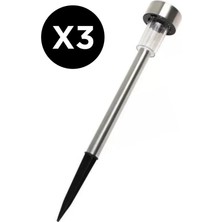 Nostaljik Lezzetler Güneş Enerjili Saplama Bahçe Aydınlatma 3'li Set - Bahçe Lambası