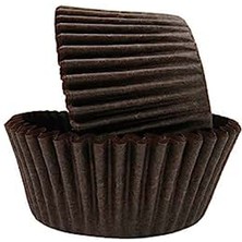 Trend Hediye Sepeti Takribi 200 Adet Orta Boy Kahverengi Muffin Kek Kalıbı , Cupcake Kağıdı , Brownie Kalıbı 50x30 Mm