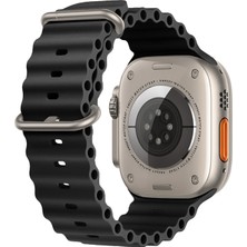 Sneezy Apple Watch 49MM Ultra Seri Uyumlu Seaflex Ocean Silikon Kordon