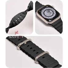 Sneezy Apple Watch 49MM Ultra Seri Uyumlu Seaflex Ocean Silikon Kordon