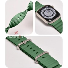 Sneezy Apple Watch 49MM Ultra Seri Uyumlu Seaflex Ocean Silikon Kordon