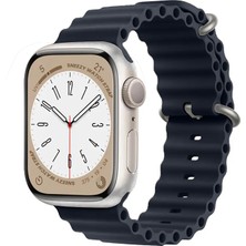 Sneezy Apple Watch 42MM 44MM 45MM Seri 1 2 3 4 5 6 7 8 Se Uyumlu Seaflex Ocean Silikon Kordon