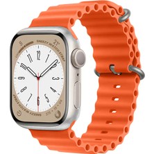Sneezy Apple Watch 42MM 44MM 45MM Seri 1 2 3 4 5 6 7 8 Se Uyumlu Seaflex Ocean Silikon Kordon