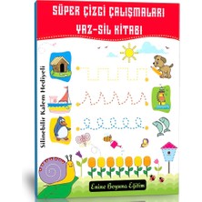 Süper Çizgi Çalışmaları Yaz-Sil Kitabı