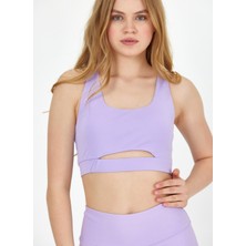 Grab Lila Kadın Kısa Slim Fit Sporcu Sütyeni GW-T23S004 Tony Bralette