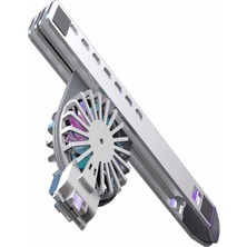Laptop Standı Yükseklik Ayarlı, Rgb LED Fanlı, Alüminyum Katlanabilir Notebook, Soğutucu