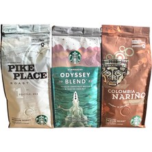 Starbucks Pike Place & Odyssey Blend & Colombia Filtre Kahve 3 x 250 gr