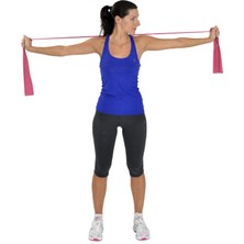 Pilates & Yoga Egzersiz Bandı , Theraband Kırmızı Renk(Hafif) 1.5 mt