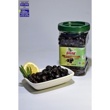 Sazak Yağlı Sele Siyah Zeytin Iri Kalibre Doğal Tatlandırma Doğal Fermente Siyah Zeytin 900 gr 261-290