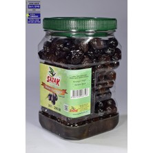 Sazak Yağlı Sele Siyah Zeytin Iri Kalibre Doğal Tatlandırma Doğal Fermente Siyah Zeytin 900 gr 261-290