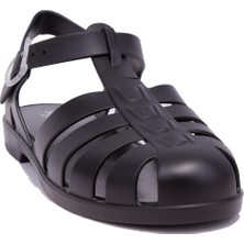 Igor S10259 Bıarrıtz Mate Siyah Ortopedik Günlük Kadın Sandalet