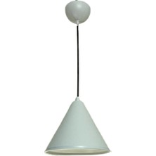 Rsylight Dylight Retro Beyaz Metal Dekoratif Tekli Kafe Mutfak Aydınlatma Avize ÇAP:23CM