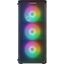 Rampage Compact 4X120MM Rgb Fanlı 750W 80PLUS Bronze Midt Atx Gamıng Kasa