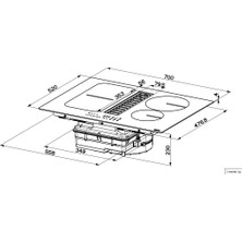 Franke - Fsm 709 Hı Black Glass Davlumbazlı Ocak