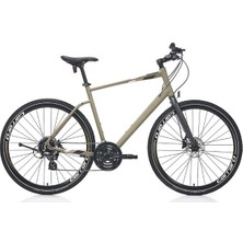 Carraro Sportive 324 28 Jant 24 Vites 56 cm Hidrolik Disk Fren Şehir Bisikleti-Mat Haki Yeşil