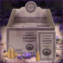 Hediyesahibi  Ayurvedic Konik ( Geri Akış ) Tütsü Lavender Aromalı (10 Adet)