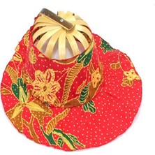 Hediye Sandalı Bambu Yelpaze Şapka 2 In 1