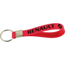 Yılmazetic Renault Logo Arma Amblem Silikon Metal Anahtarlık 1 Adet Yüksek Kalite Kırmızı Siyah