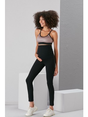 Thin Shop Siyah Pamuk Rahat Hamile Tayt -  Hamile Tayt - Siyah Tayt - Siyah Hamile Tayt - Pamuk Tayt