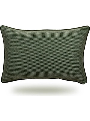 Conthes Yeşil Haki Renk Dokuma Kırlent Kılıfı