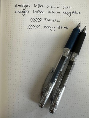 Pentel Energel Infree 0.7mm Jel Kalem Navy Blue ( Koyu Mavi)