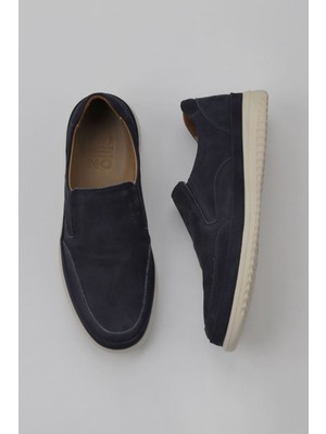 Bueno Shoes Lacivert Dante Deri Erkek Loafer 07M1734C200