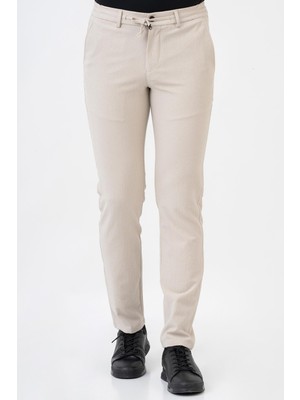 White Stone Puebla P2317 Kros Jogger Likralı Regular Pantolon Bej